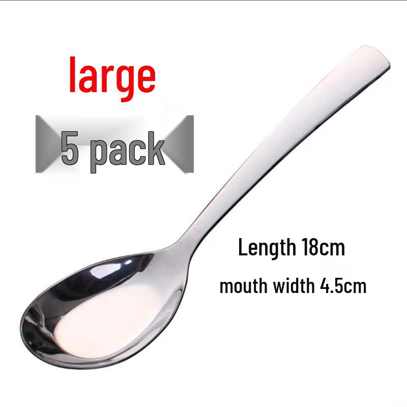 Qianxing 201 Stainless Steel Deep Serving Spoons (40-Pack)