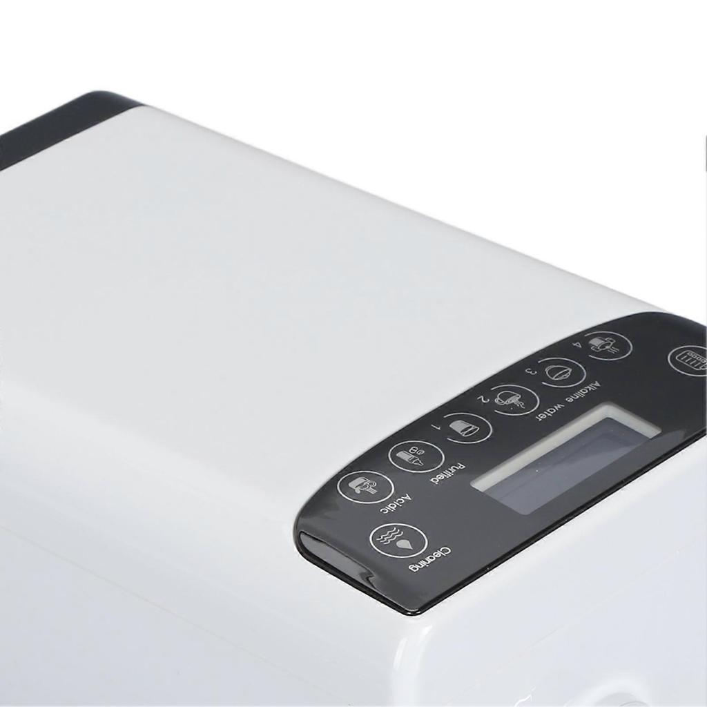 Wasserstoffreiches alkalisches Wassergerät Weißes LED-Display Touch-Steuerung Automatische Reinigung Alkalischer Wasserionisator mit Sprachansage