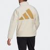 Adidas Colorblock Fleece Warm Logo Sports Stand Collar Jacket for Men,