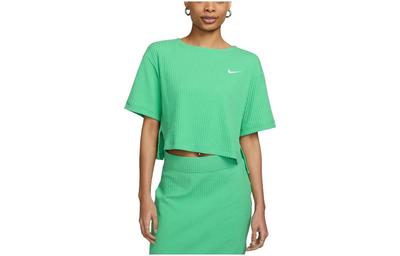 Sportswear Ribbed Jersey Short-Sleeve Top Green DV7871-363