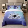 3-teiliges Bettwäsche-Set Newcastle United Fußball Weiche Bettlaken und zwei Kissenbezüge Heim Schlafzimmer Dekoration