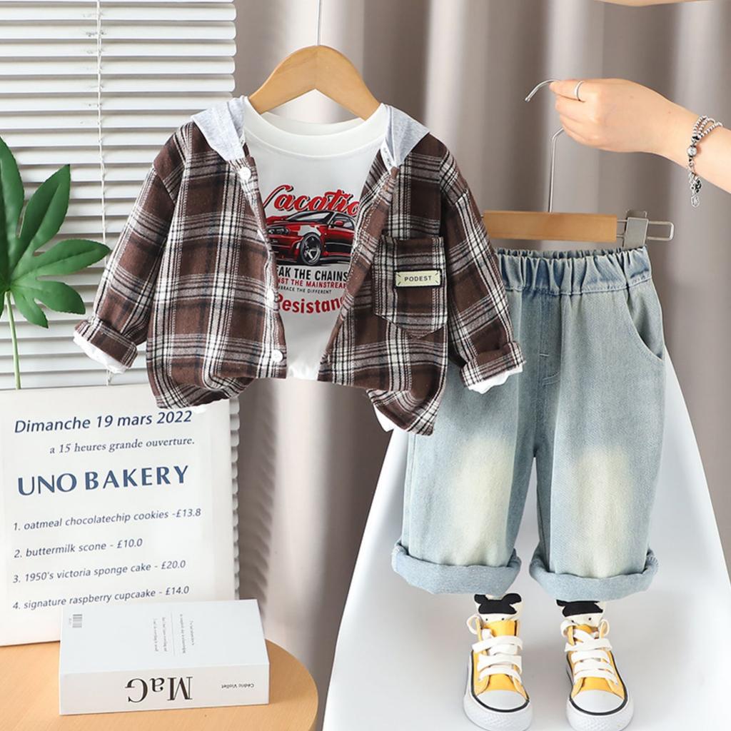 Παιδικό Καθημερινό Σετ Μακρυμάνικης Μπλούζας και Παντελονιού, Άνετα Καθημερινά Ρούχα