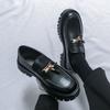 New Platform Leather Shoes Men Classic Leather Loafers Man Party Social Derby Men's Dress Formal Shoes Casual Business Brogues