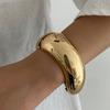 Personalized Irregular Ring Acrylic Resin Bracelet, Exaggerated Metal Wind Stacked Wide Bracelet