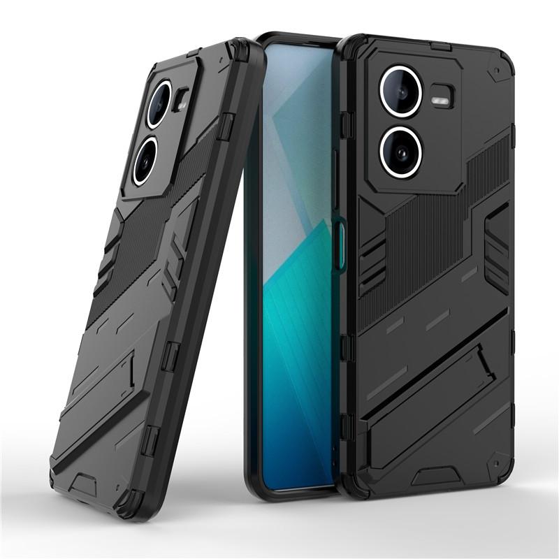 For Vivo IQOO Z8 Case For IQOO Z8 5G Cover 6.64 Inch Punk Armor Shockproof Hard Rubber Bracket Bumper For Vivo IQOO Z8 Fundas