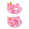 Cartoon Cat Shape Thickened Kids Inflatable Swim Ring For Toddlers With Sponge Bottom Pvc Material Ages 2-4