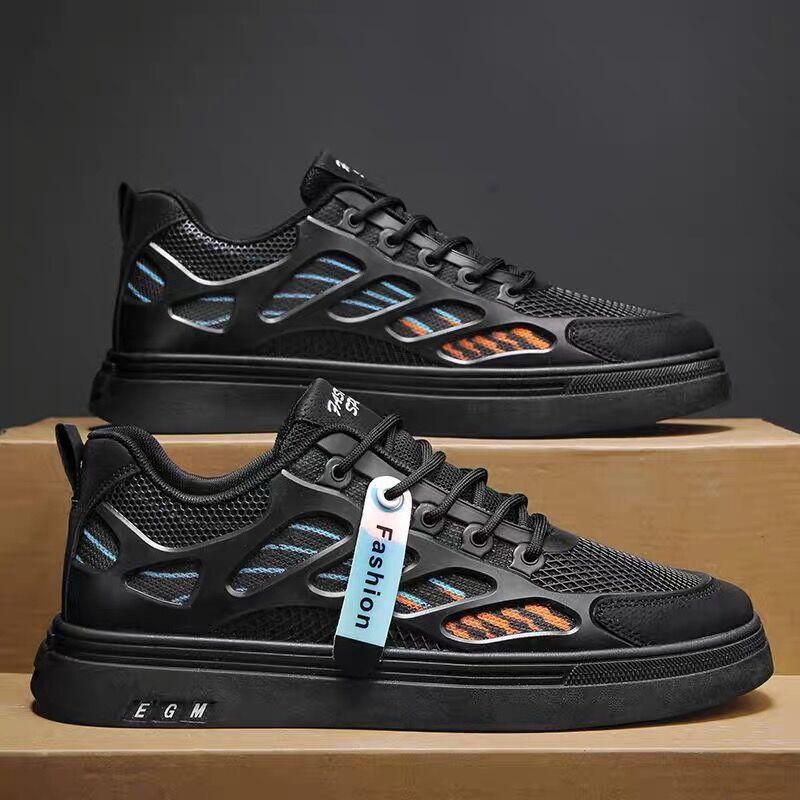 

Холщовая обувь, мужская обувь, летние дышащие сетчатые туфли, кроссовки с маленькими белыми туфлями, повседневная мужская обувь на толстой подошве 44