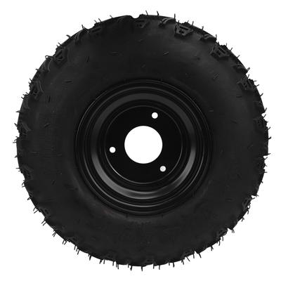 14X5.00 6 6 Inch ATV Tires with Black Aluminum Alloy Rim 3 Holes 6PR Rubber Puncture Proof for Go Kart Off Road Vehicle
