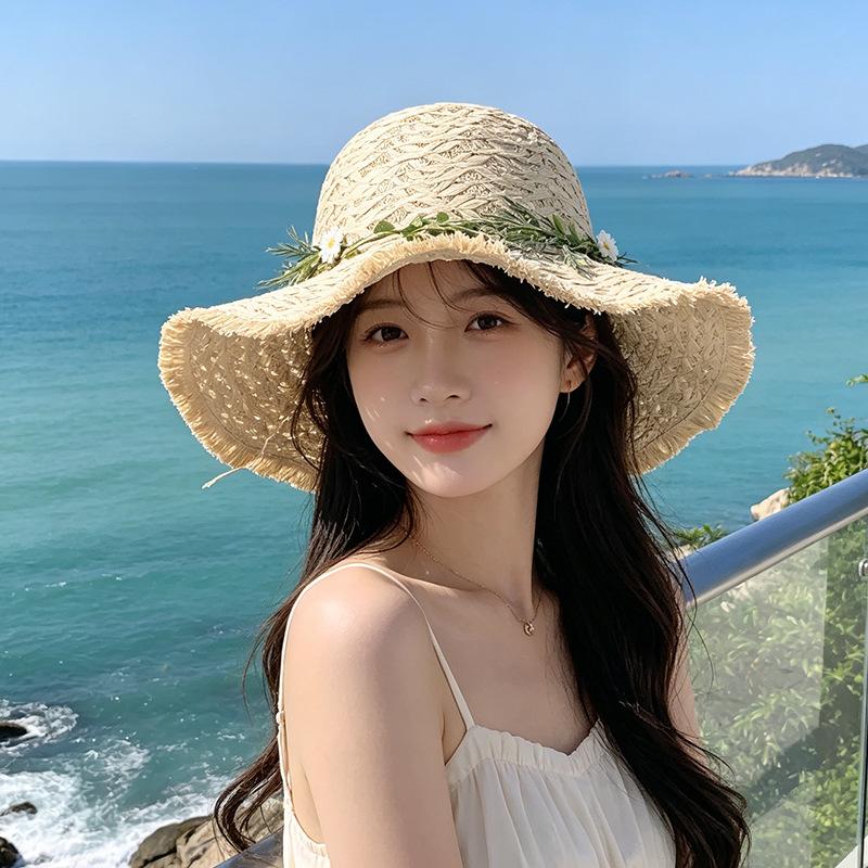 

Big eaves show the face, small sun hat, elegant and high-end big eaves sunscreen beach hat M（56-58cm）