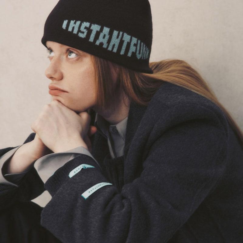 

Шапка бини с логотипом INSTANTFUNK BROWN_Free