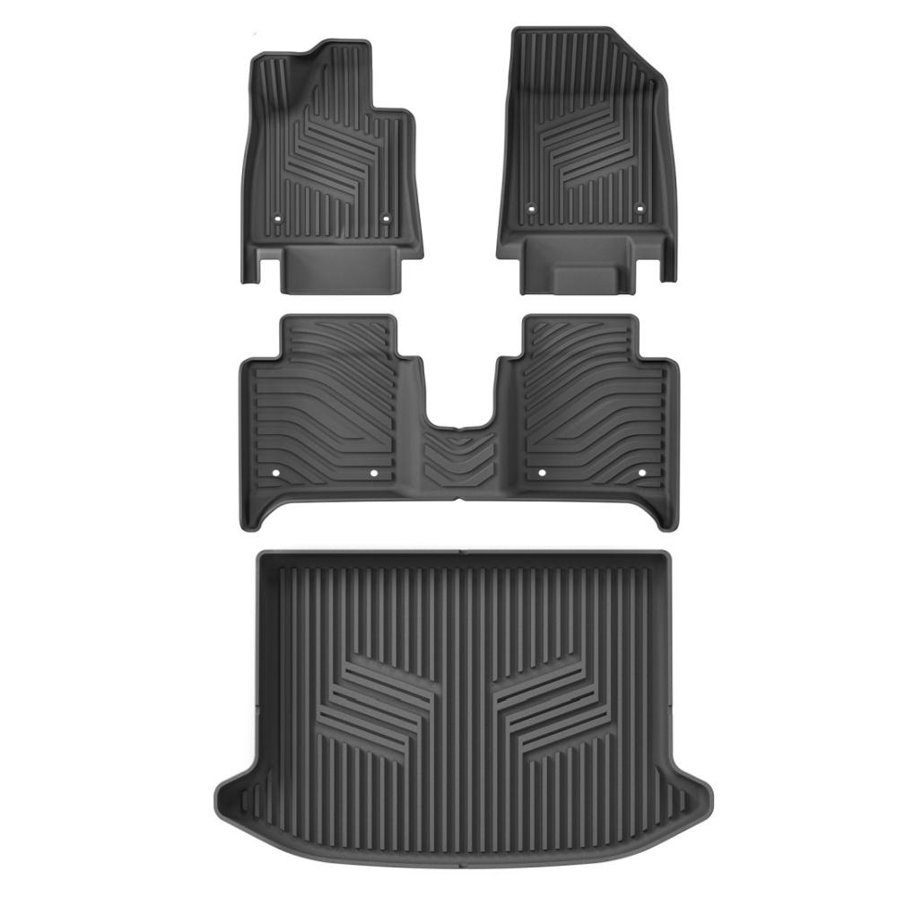 Smabee Left Drive for ZEEKR X 5Seats 2025 TPE Car All-Weather Floor Mats Cargo Liner Trunk Backrest Mat Interior Accessories