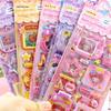 Double Layer 3D Stickers: Capybara, Labbub, Strawberry Bear, Kuromi, My Melody