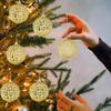 Glitter Christmas Ball Ornaments Hangable Christmas Tree Decorations Kids Toy Balls Home New Year Party Decor Supply