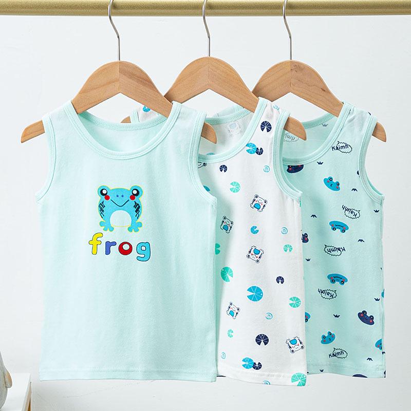 Children's Trendy Cotton Vest: Thin, Elastic Camisole for Boys & Girls - Perfect Summer Base Layer.