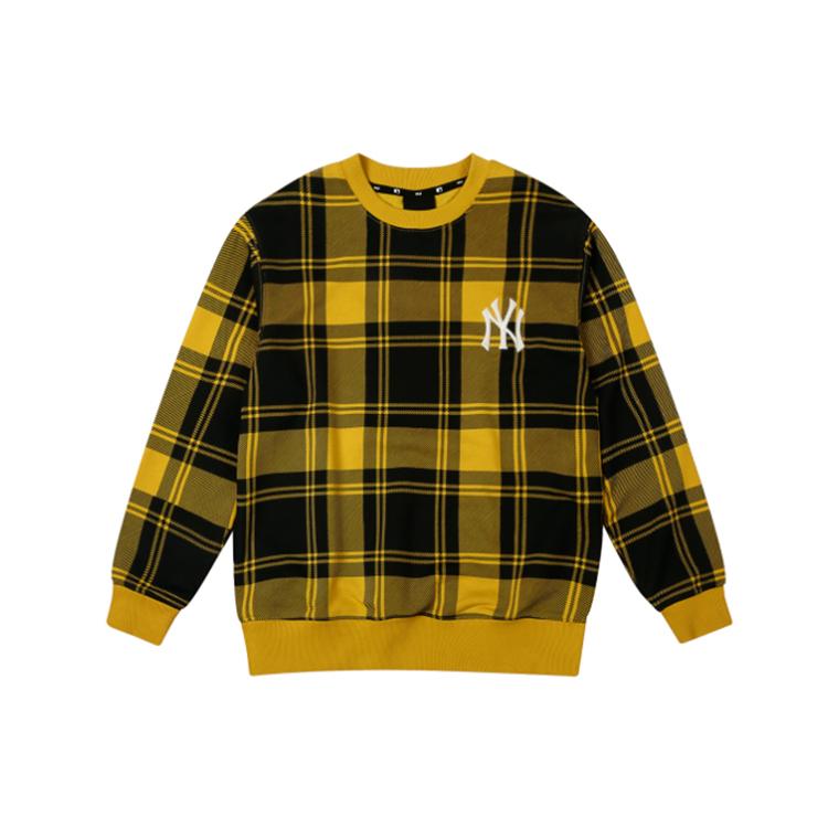 MLB New York Yankees Sweatshirts Unisex Yellow Crew Neck Moderate Regular 31MTE3041-50D XS