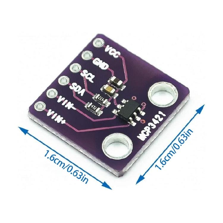 1Set MCP3421 I2C ADC Board Hohe Auflösung MCP3421A0T Für Industrielle Automatisierung Und Steuerungssystem