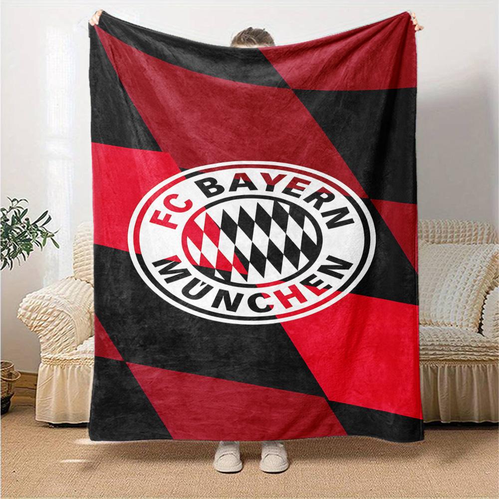 Fc Bayern München Blanket Soft & Cozy Perfect for Bed Picnics Seaside for All Seasons Modern Ideal Gift For Birthday Valentine'S Day