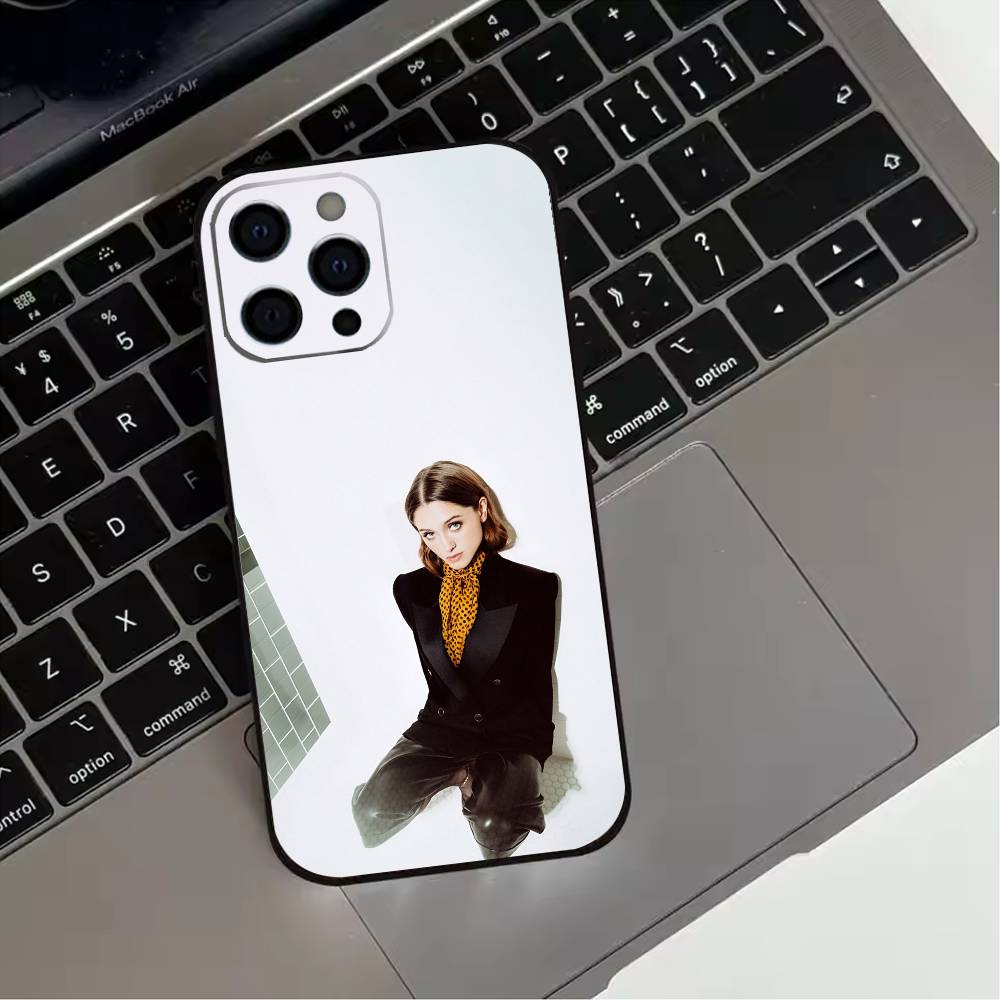 Actress Natalia Dyer  Phone Case For iPhone 17,16,15,14,13,12,11 Plus,Pro Max,XS,Soft Silicone Black Cover