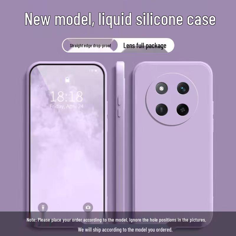 Honor X9C Solid Color Liquid Case: Full Coverage Anti-Drop Soft Cover