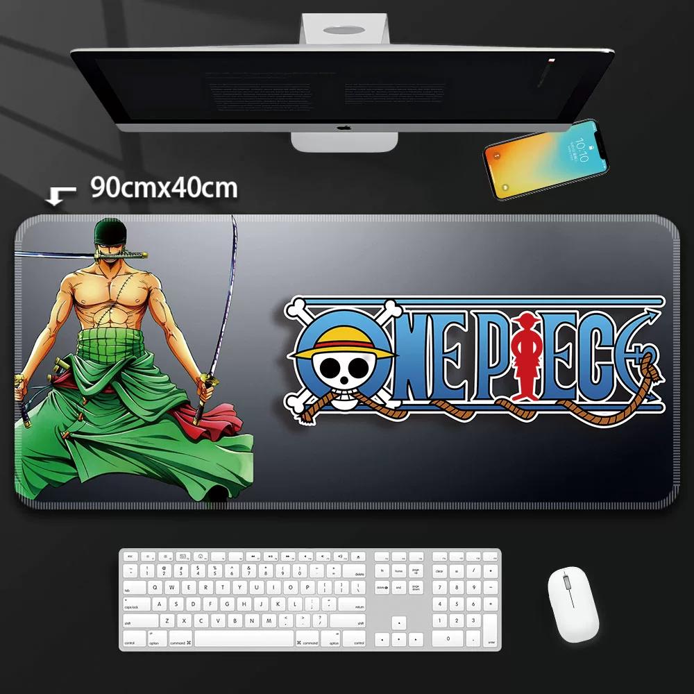 One Piece Leather Mouse Pad Oversized Peripherals Two-dimensional Anime  Monkey D. Luffy Roronoa Zoro  Boys Computer E-sports Game Keyboard Table Mat