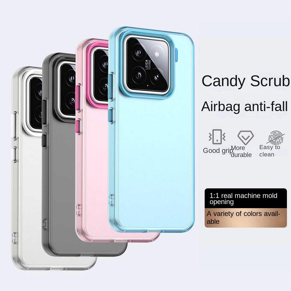 Frosted Translucent Candy Colorful Case For Xiaomi 15 Ultra Mi15 Pro xiaomi 14T Pro 14 ultra 14 pro Camera Protection Cover