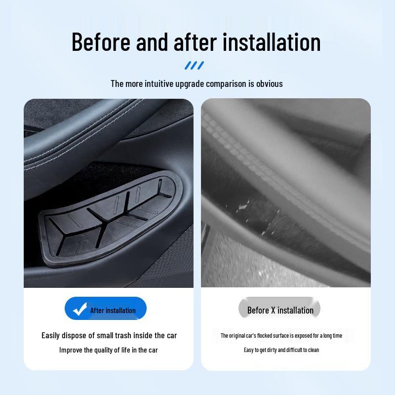 Fits Updated Model 3 Door Trash Can and Storage Box for Car Items