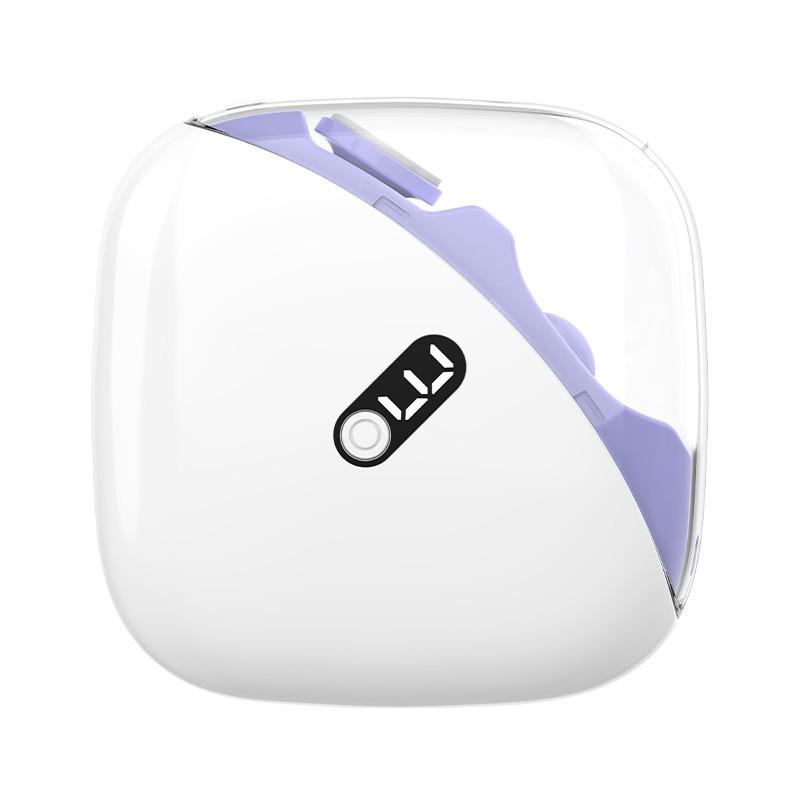 Automatic Nail File Rechargeable Usb Rechargeable Nail Clipper Led Nail Clipper Orange For Home Use Travel  Nails