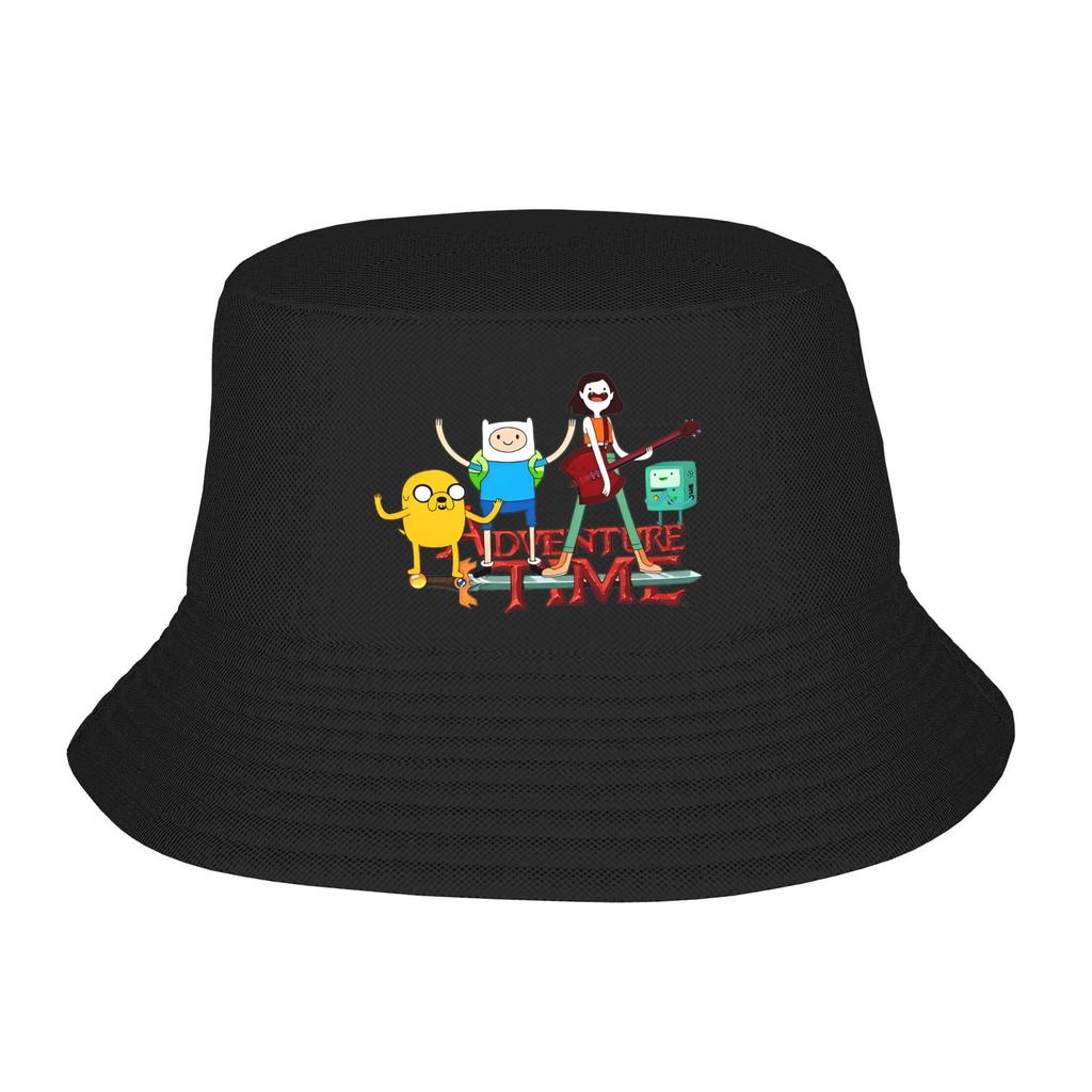 Trendy Adventures Time Jake the Dog Hearts Bucket Hats Teen UV Protection Hiking Fishing Caps Travel Headwear Panama Hat