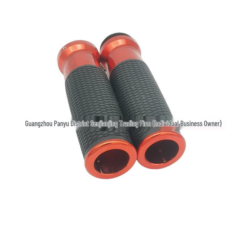 Retro CNC Aluminum Motorcycle Handlebar Grips