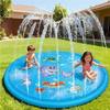 100Cm Inflatable Splash Pad Water Play Mat With Sprinklers Age 3 4 5 6 7 Years Old Toddler Water Toy
