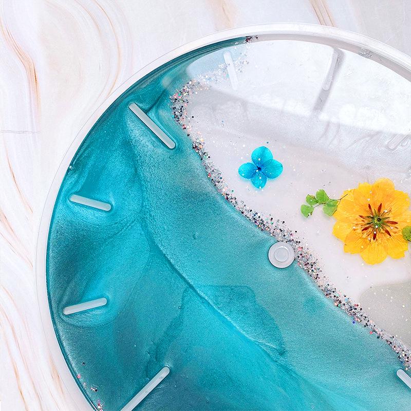 DIY Kulaté hodiny Silikonová forma s římskými číslicemi