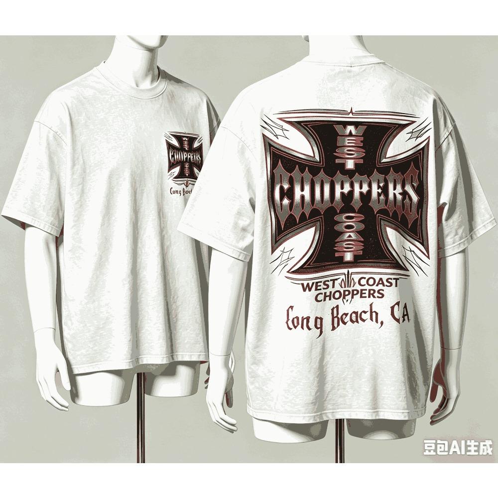 West Coast Choppers per Regalo Fan T-shirt Uomo Donna Harajuku Oversize Unisex Manica Corta Streetwear alta qualità Coppie Classico morbido Retro Moda