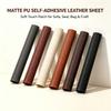 Strong Self-Adhesive Faux Leather Vinyl Wrap - 0.6mm Thick for Sofa Repair Furniture Renewal, Cabinet & Table Top Resurfacing