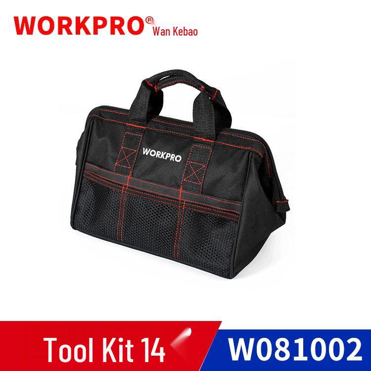 WORKPRO 14-inch Oxford Cloth Tool Bag, W081002 Multifunctional Storage 14-inch Tool Bag