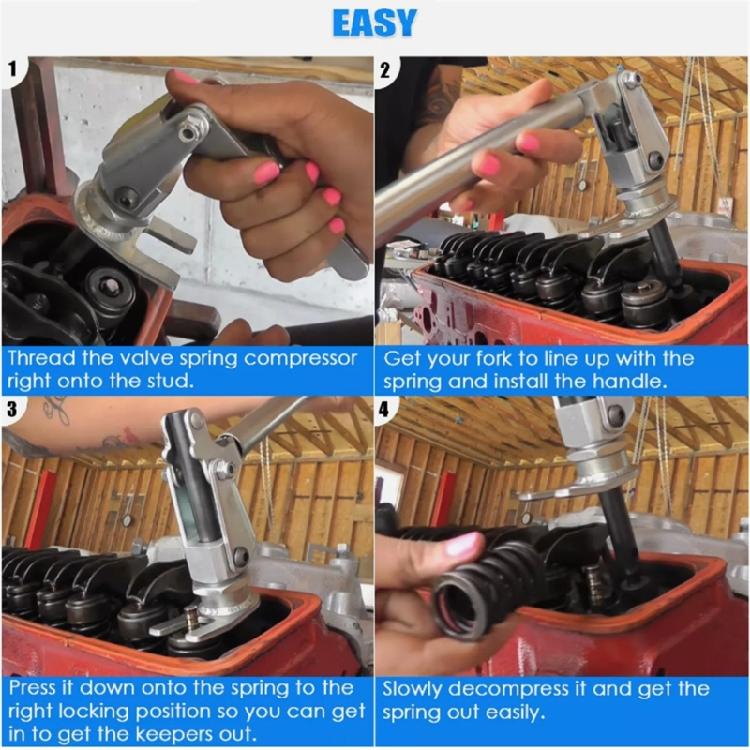 66784 Engine Maintenance Accessories Valves Spring Compressor Kit Studs Mount Compressor Tool Removal Installer Tool