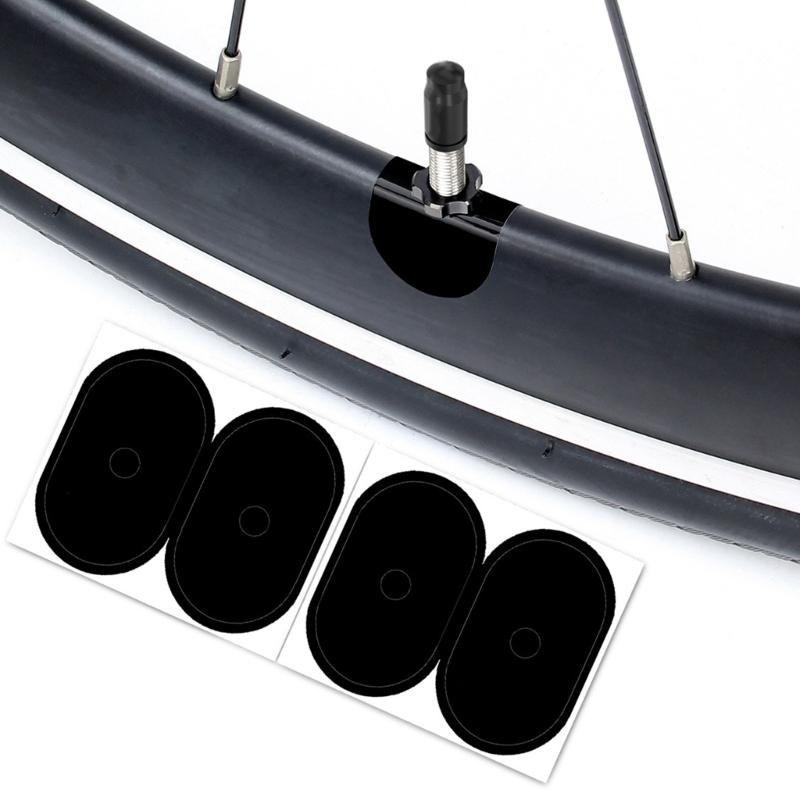 2/5pairs Mountain Bike Tire Valves Sticker Rims Protections Pad Bicycles Tire Air Nozzle Protective Sticker Enduring