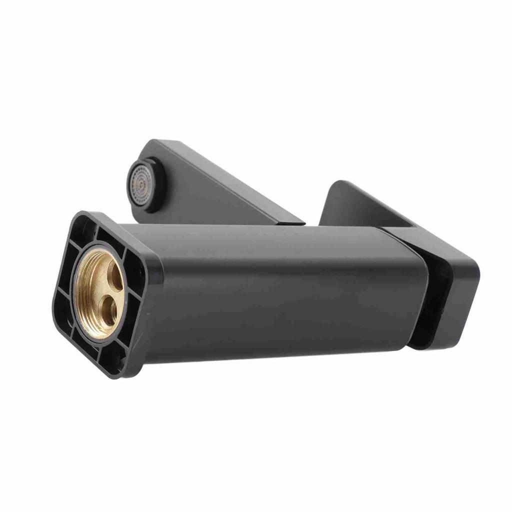 Badezimmer-Wasserhahn, Einlochmontage, Edelstahl, modern, verstellbar, heiß/kalt, Waschbecken-Wasserhahn für Badezimmer