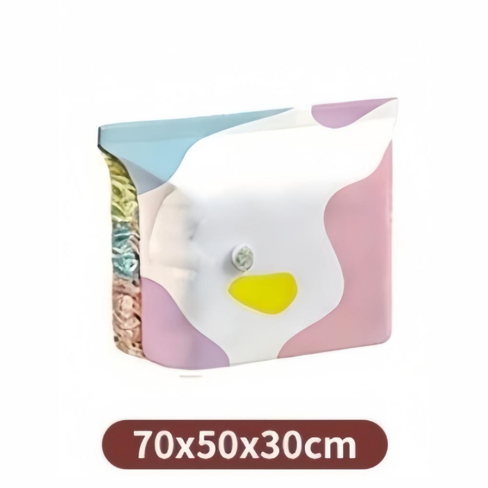 2pcs Large Size Compression Bags Pump-Free Clothes Storage Bags Vacuum Storage Bags  for Blankets Pattern B-Small