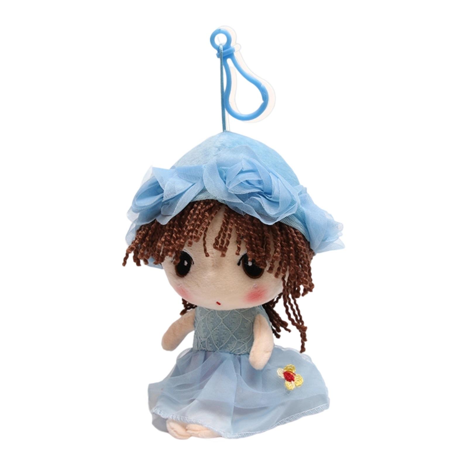 

Plush Flower Charm - Adorable Miniature Doll Keychain Or Bag Accessory, Handmade-Inspired Whimsical Gift For Girls & Women