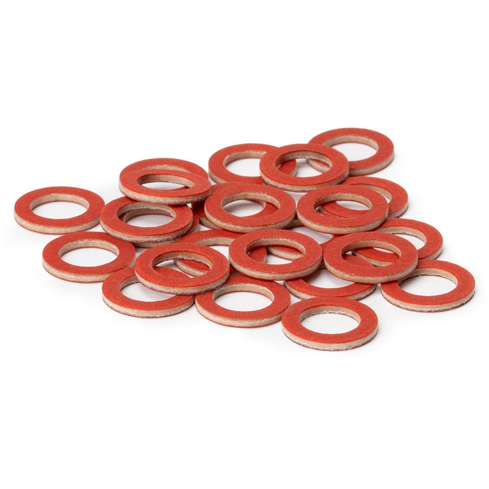 

20PCS Red Lower Unit Oil Drain Screw Gasket Fit For Yamaha 90430-08020-00 90430-08003 Accessories 90430-08020-0 90430-08020 20pcs