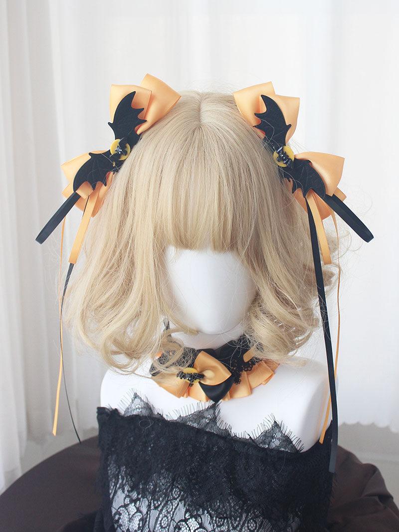 

Original Witch Hair Accessories Handmade Demon Wings Halloween Hair Accessories Pumpkin Tip Little Magic Hat Witch Little Hat