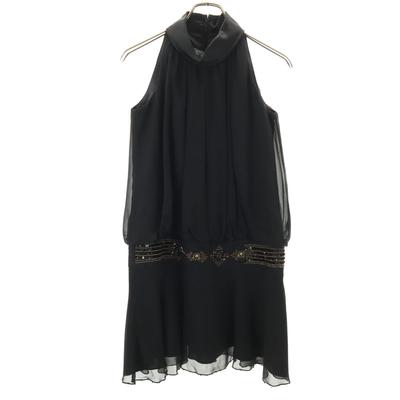 GRACE CONTINENTAL Silk No Sleeve Mini Dress 36 Black Women Used
