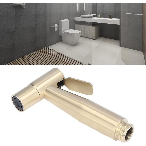 Bathroom Bidet Sprayer, Easy to Install Space Saving Bidet Sprayer for Bathroom Hotel Bathroom A Brushed Gold