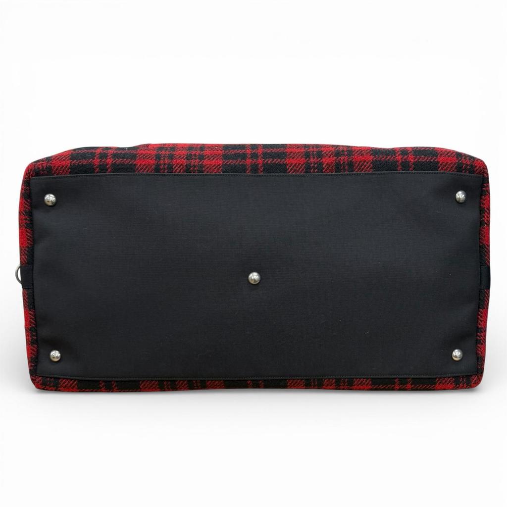 Excellent SAINT LAURENT PARIS Boston bag Red wool Women 594400 Used