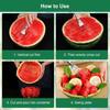 2-in-1 Stainless Steel Fruit Cutter Portable Watermelon Fork Watermelon Cutter Slicer Tool Fruit Forks Slicer for Home Kitchen