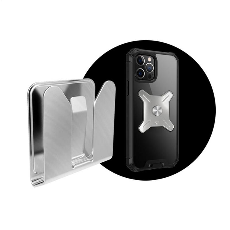 

Car Phone Holder Automobile Cell Phone Stainless Steel Small Holder Wall Auto Cell Phone Snap Type Holder Wall Quick Release United States