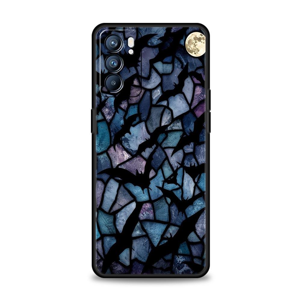 Goth Vampire Bat animal Phone Case For Oppo Reno14 Reno13 Reno12 11 F 10 Find X5 X9 Pro A54 5G A53 A9 A16 A78 4G A80 A98 Cover