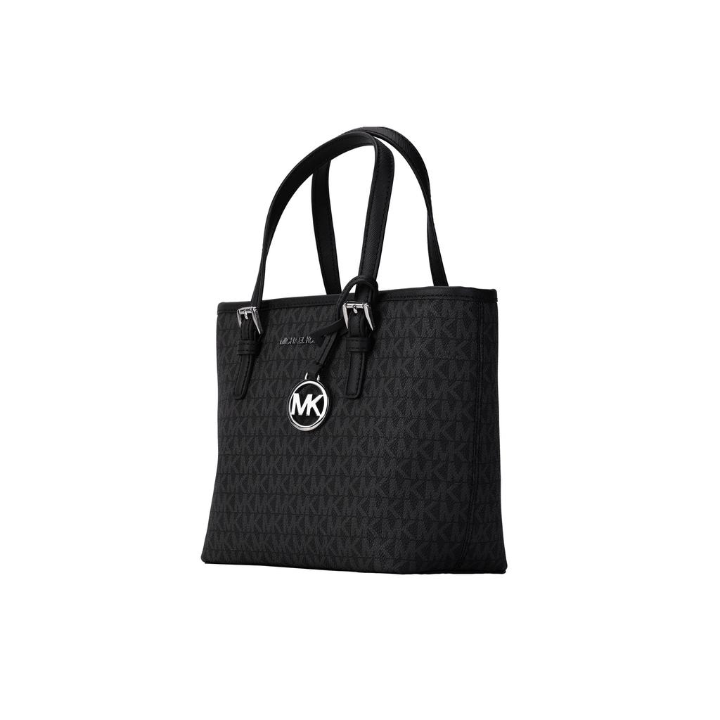 Michael Kors Jet Set Monogram Vintage PVC Tote Bag Women Tote Black 35T9STVT0B-BLACK