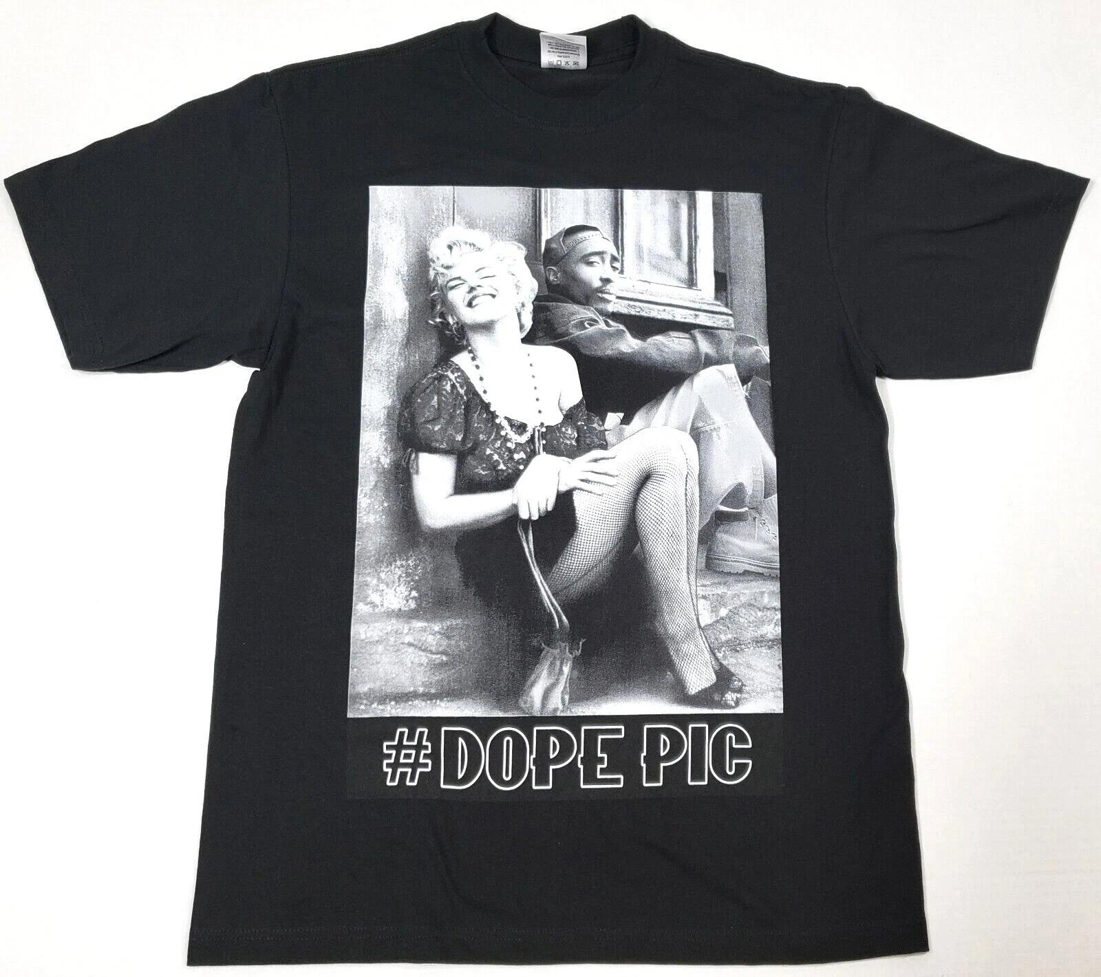 

Marilyn Monroe 2Pac T-shirt Legends Tupac Shakur Urban Streetwear Men s Tee New L