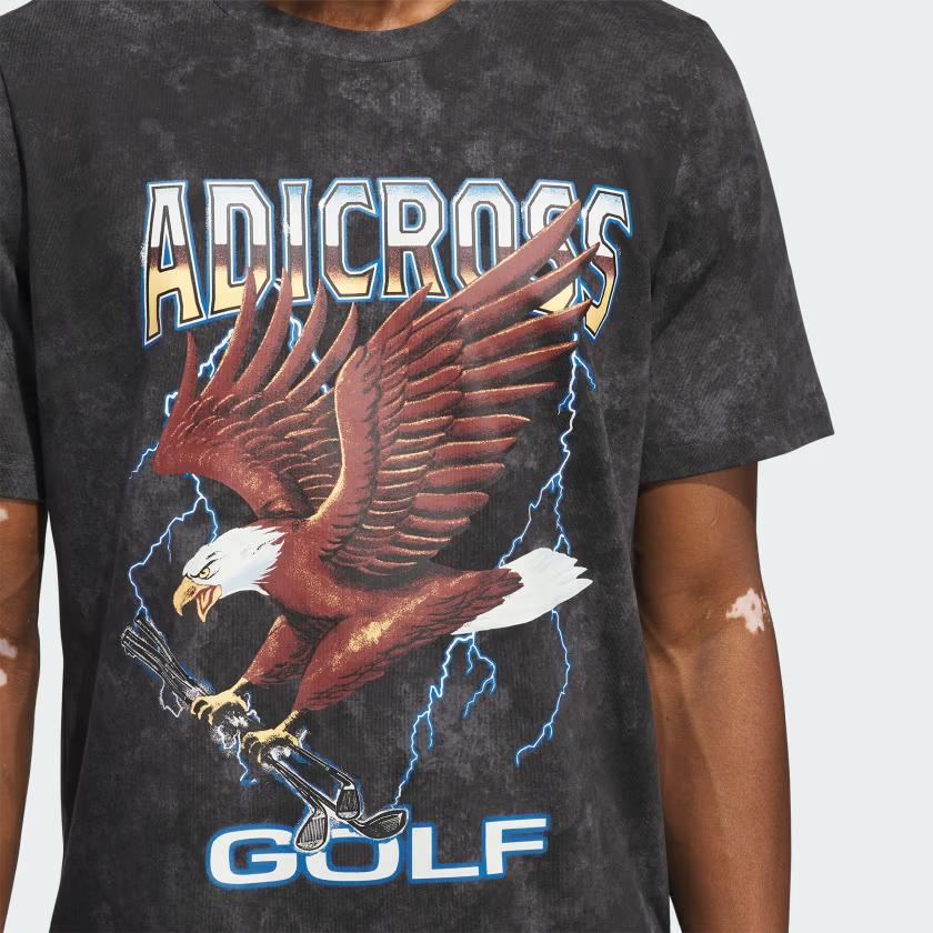 adidas Adicross Eagle Graphic Tee Grey Six Men Streetwear IM8294
